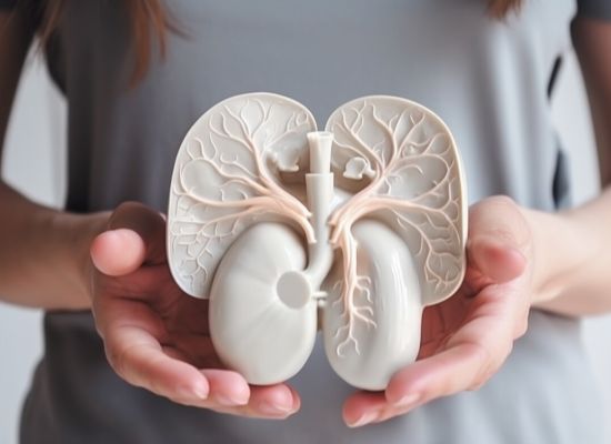 Symbolbild einer Niere im Querschnitt