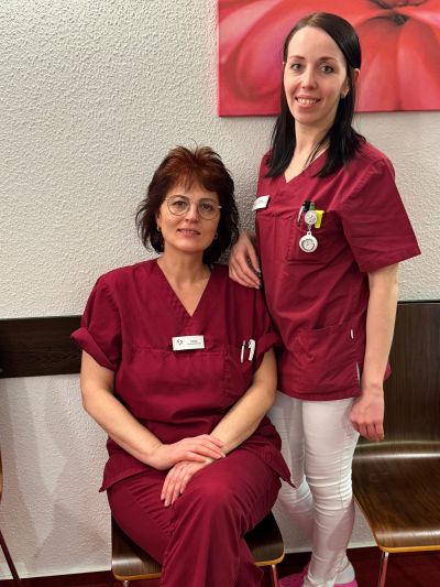 Elena und Angelika aus dem Peritonealdialyse-Team 