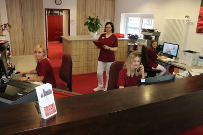 Das Ambulanzteam bei der Arbeit